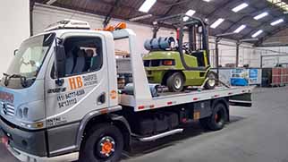 transporte de empilhadeira
