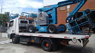transporte de plataformas elevatórias