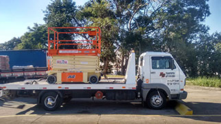 transporte de plataformas elevatórias
